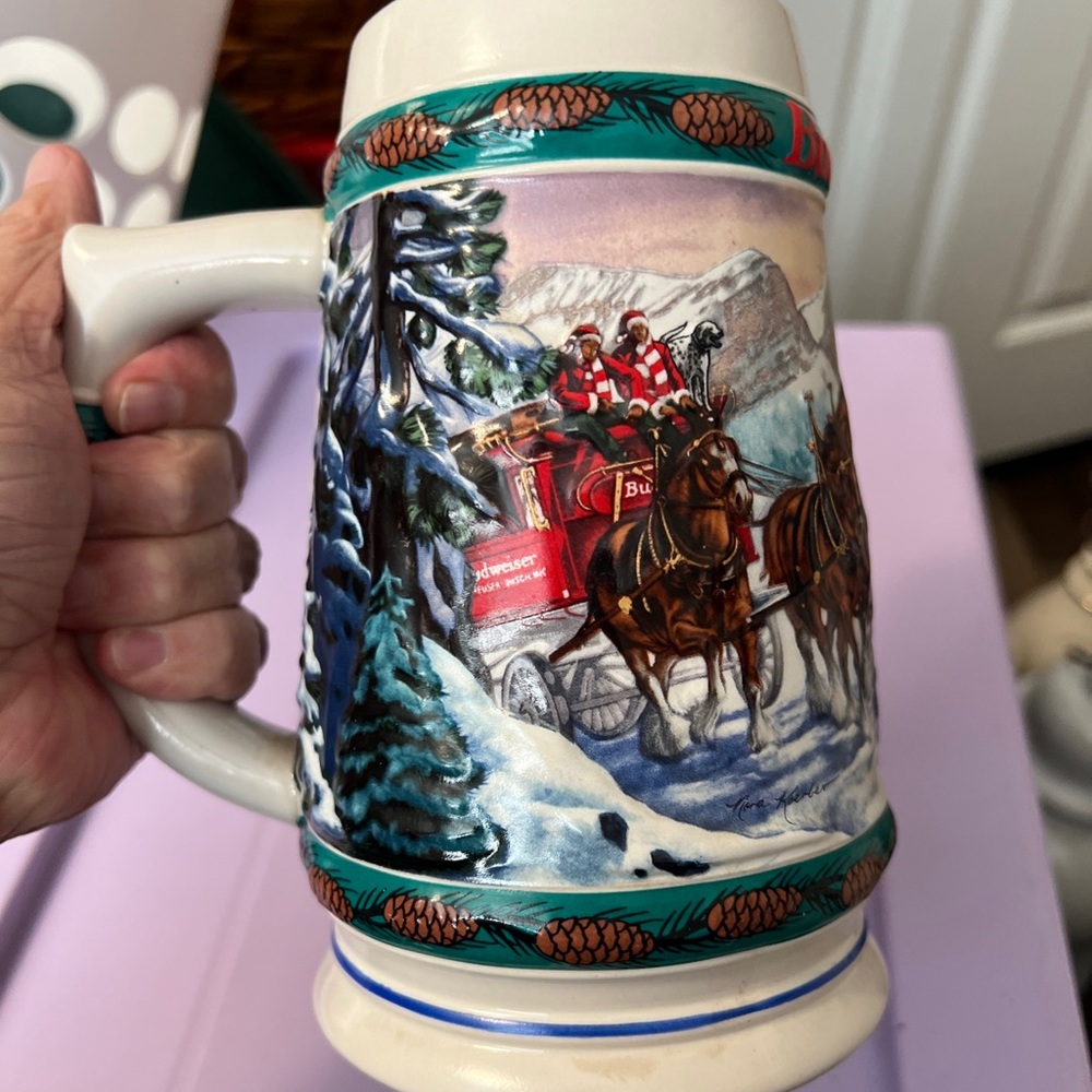1993 Budweiser Holiday Stein
